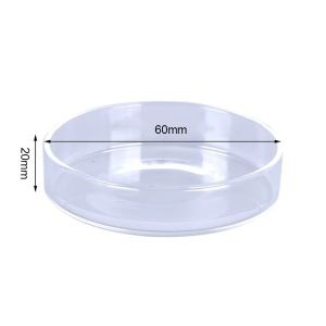 LUCHY WATCHES Glass Aquarium Feeding Bowl Transparent Clear Round Tray Fish Feeder Tray Durable Fish Tank Food Dispenser for Baby Fish Shrimp