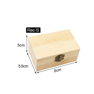 Wooden Multifunction Case with Lid Wooden Jewelry Box Desktop Wood Clamshell Storage Hand Decoration Wedding Gift Storage Container