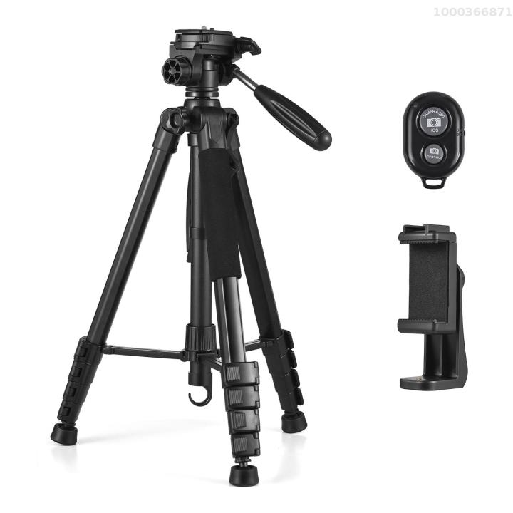 【COD】Andoer Photography Tripod Camera Tripod Stand Aluminum  Alloy 360° Rotatable 5kg/11lbs Load Capacity 1/4 Inch Screw Connection with 
