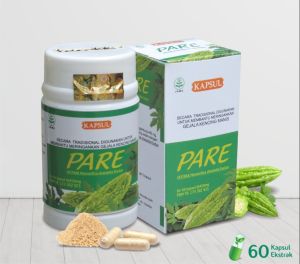 Kapsul Pare Obat Herbal untuk Diabetes Original isi 60 Pil Jamu Penurun Gula Darah Alami BPOM