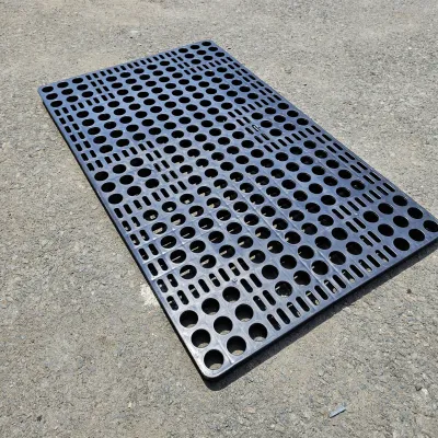 Combo từ 1 đến 10 Tấm Pallet nhựa không chân kích thước 60×100×35 cm màu đen