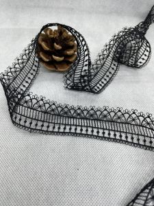 [0046] 1m viền ren chỉ 35cm (trắng đen) Dùng cho may vá đầm DIY vv…