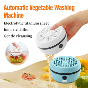 Automatic Vegetable Washing Machine Ultrasonic Fruit Purifier Wireless Fruit And Vegetable Washer with Drainer 99.9% Sterilization