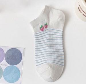 Gratis Ongkir - Kaos Kaki Wanita Semata Kaki Motif Buah / Kaos Kaki Wanita Pendek / Kaos Kaki Korean