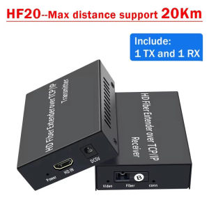 1080P HDMI Extender Audio Video Sync Transmitter and Receiver Kit Via 3km 20km TCP/IP SC Fiber Cable