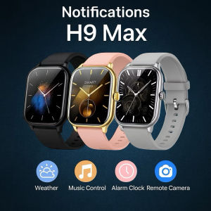 H9 Max Smart Watch Bluetooth Call Fitness Heart Rate Sport Watch