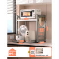 JAERSENT Microwave Rack Oven Rack Kitchen Rack Stainless Steel Storage Rack Height-adjustable, retractable base. 