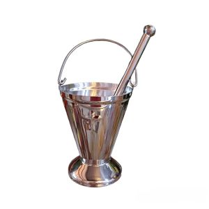 Xô inox rảy nước Thánh công giáo( bao gồm xô và cây inox) quà tặng gia đình công giáo vật phẩm công giáo