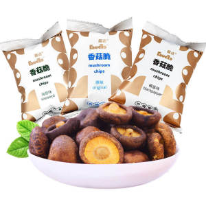100g/8Packs Dried Mushroom Crisps Dried Vegetables Dried Mushrooms Casual Snacks 香菇脆 脆片蔬菜干 香菇干 休闲零食 独立包装