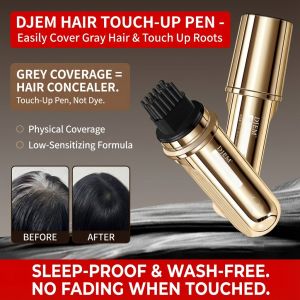 [Covers Gray Hair In 3 Seconds] Peptide Hair Coloring Pen Plant-based Floral Scented Hair Dye Pen Instant Gray Hair Concealer Stick