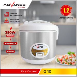 Advance Magic Com Rice Cooker 1.2L Kontrol Cerdas Anti Lengket Penanak Nasi Bonus Pengukus