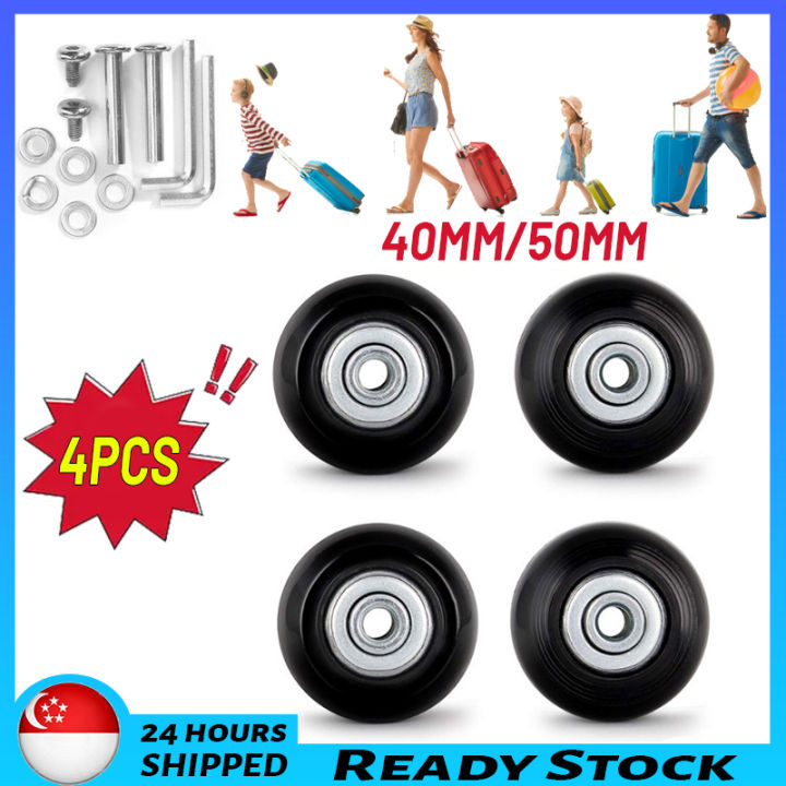 🇸🇬 [READY STOCK] 4 Sets Luggage Wheels Luggage Suitcase Replacement ...