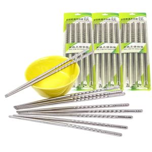 Bộ đũa inox vỉ 5 đôi cao cấp cực sang trọng phong cách-Randy888