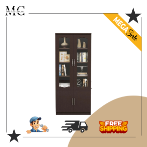 【LOCAL SELLER】Jek Walnut Display Cabinet/Bookshelf