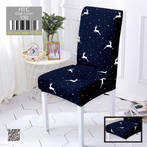 High Quality Chair Cover Spandex Stretch Elastic Dining Seat Cover (1PC Only) Flower Leaf Star Hello&Kitty Chair Covers Black White Gray Red Blue Green Pink Coffee Series Household Textiles COD