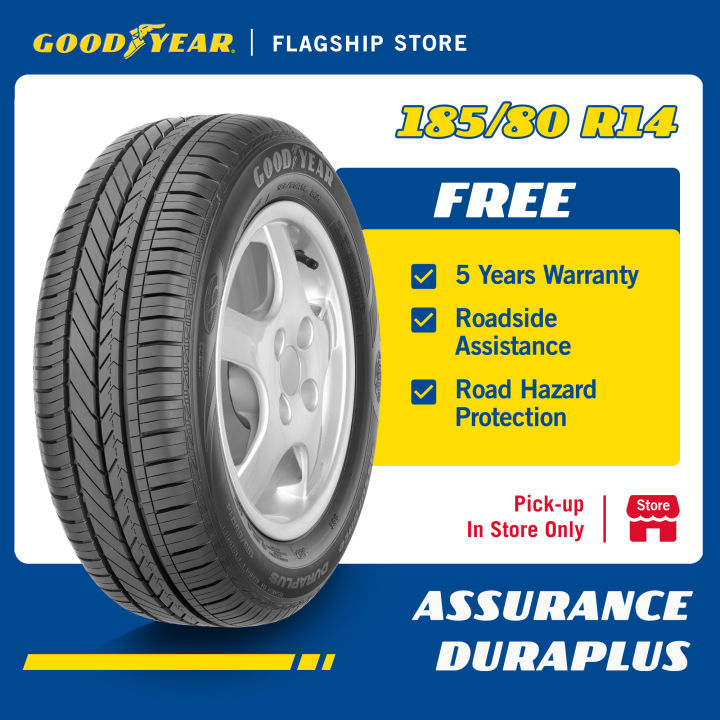 [INSTALLATION/ PICKUP] Goodyear 185/80R14 Assurance Duraplus Tire ...