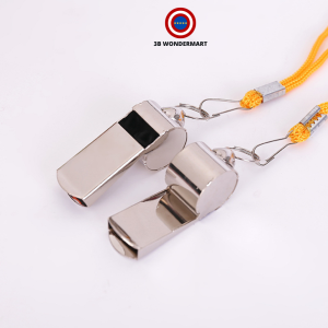 Football Whistle Metal Lanyard Sports Referee Kit Emergency Whistle