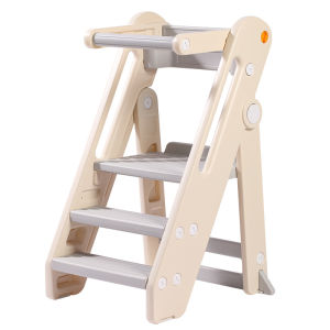 SG Kids Step Stool Montessori Learning Tower Height Adjustable Baby Washing Table Step Stairs Foldable Toddler Chair