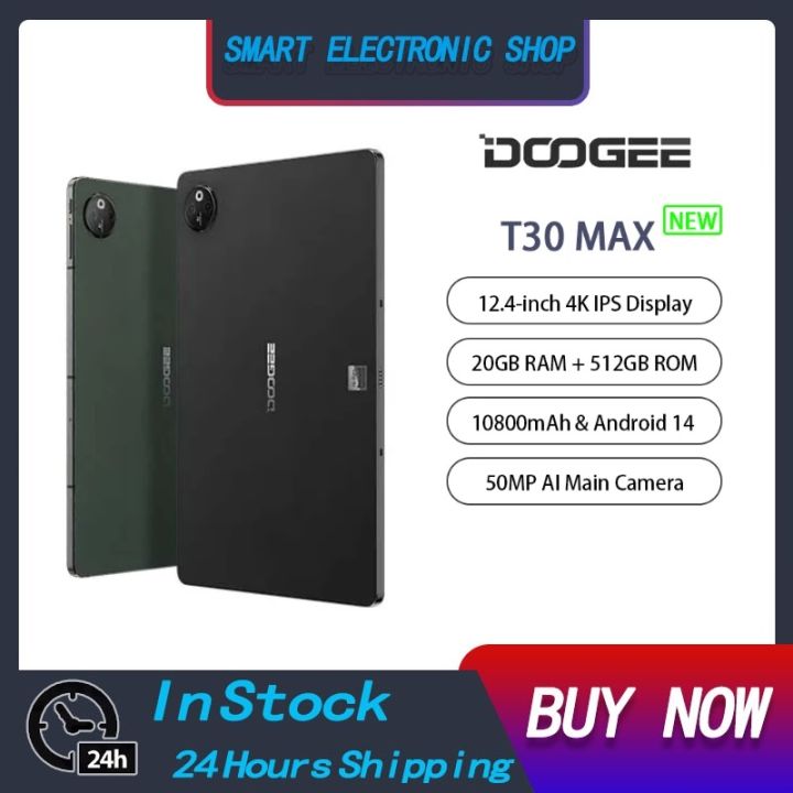 DOOGEE T30 Max Tablet Android 14 GB 20GB(8 + 12GB) 512GB 12.4 "4K กล้อง