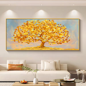 Tranh Treo Tường Phong Thuỷ/ Tranh Treo Phòng Khách/ Cây Kim Tiền Tiền Lộc/ Tranh Tráng Gương/ Tranh Decor Phòng