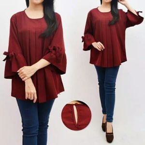YohenShop Blouse Jumbo Wanita / Big Size / Atasan Wanita Jumbo / Blouse Jumbo Pita