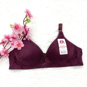 36-44 NON-WIRED BEAUTIFUL FLOWER FULL CUP BRA {8825} / BAJU DALAM WANITA 36-44