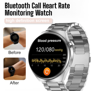 Steel Strap Watch4 Pro Blood Sugar Watch Waterproof Heart Rate Oxygen Pressure Monitoring Bluetooth Watch