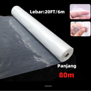 [80M] 1 ROLL Greenhouse film plastik uv green house UV plastic sheet Greenhouse Plastic UV Plastic Sheet greenhouse