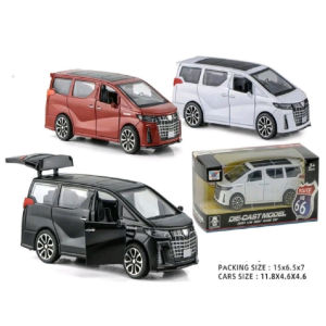 Toys - Mainan Mobil Diecast Alphard Metal Miniatur 1:32 - Mainan Mobil Metal Pull Back