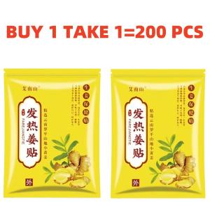 【BUY 1 TAKE 1】100pcs Ginger Patch Pain Relief Original Herbal Ginger Patch for Knee Back Pain Relieve Sleep Patch and Sleep Promote Blood Circulationginger With lmprove Sleep