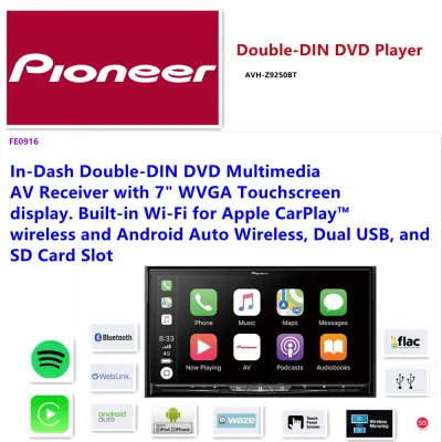 PIONEER AVH-Z9250BT DOUBLE DIN CAR DVD