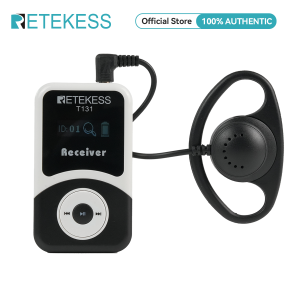 Retekess T130 Wireless Tour Guide System Headsets 99 Channels Church Translation System for Training Teaching Factory Hajj and Umrah pilgrimage Museum Meeting