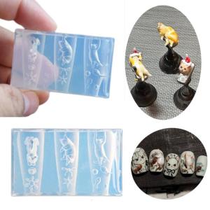 Practical Silicone Cats Nail Art Mould for Creating Diverses Designs Long Time Use and Portable for Any Nail Shape