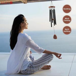 🚚【Local Express Delivery】🚚 Classic 26 Inch Aluminum Pipe Wind Chimes With Wooden Hanging Tag Farmhouses Terraces Gardens Balcony Corridor Decoration