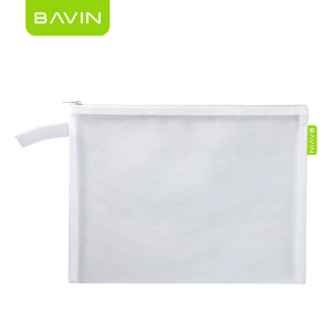 BAVIN BE17 Multi-functional Travel Pouch Transparent Nylon Mesh Portable Organizer Bag w/ Zipper