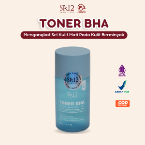 SR12 Toner BHA Untuk Eksfoliasi Kulit Berjerawat Dan Berminyak  Mengandung Salicylic Acid Dan Acacia