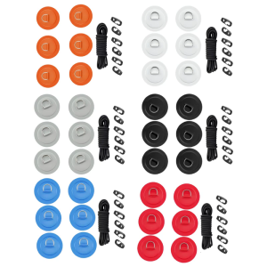 Stainless Steel D Rings PVC Pad Waterproofs Marine Hardware D Rings Safety Lock for Inflatable Boats Surfboard Kayaks