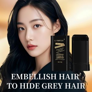 แท่งย้อมผม C.FOURTEEN ปิดผมหงอกทันที สีไม่หลุดง่าย มีสีดำ น้ำตาล และกาแฟ ใช้ง่ายแบบหวี บาล์มปิดหงอกชั่วคราว ฝาครอบชั่วคราว สำหรับผมขาว