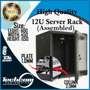 TC-12U-600G / 12U Wall-Mount Server Rack/Network Cabinet/CCTV & Office Equipment Storage (Assembled)