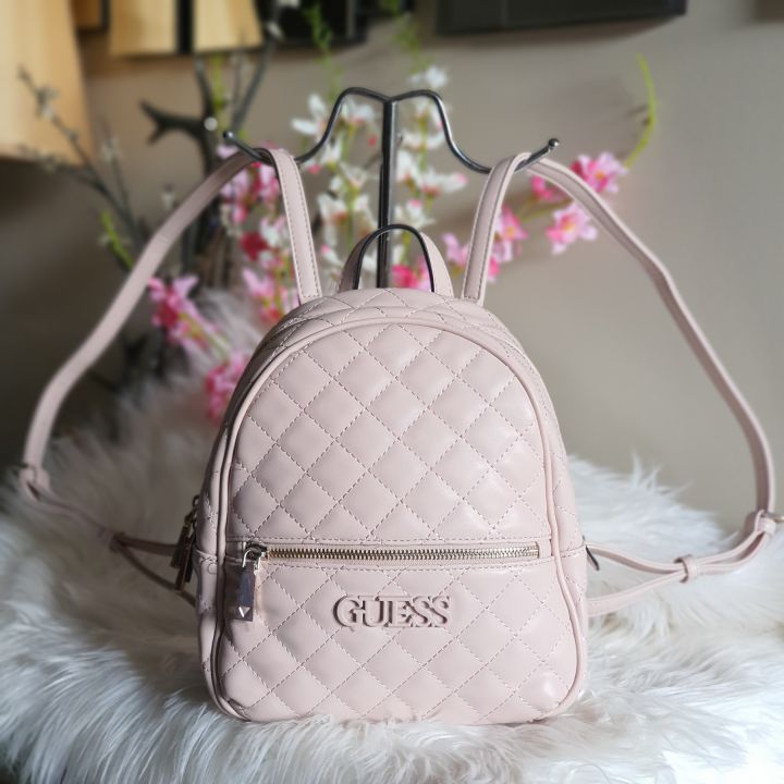 Guess mini 2025 backpack pink