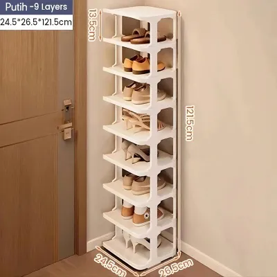 ✯BISA COD✯ Rak Sepatu Susun Tempat Sepatu dan Sandal Sepatu 4/5/6/7/8/9 Susun Plastik Shoe Organizer