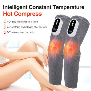Electric Thigh Calf Massager 3 Speed Hot Compress Knead Leg Massage AirBags Squeeze Relax Muscles Relieve Fatigue USB Charging