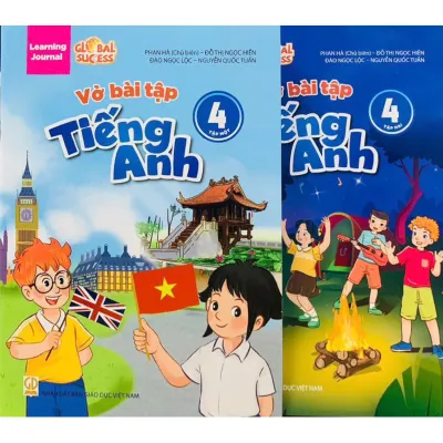 Sách -(Combo)Vở Bài Tập Tiếng Anh 4(global success)