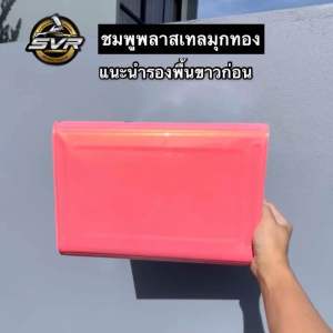 สีพ่นรถมอเตอร์ไซค์ สีพ่นรถยนต์ 2k ชมพูพีชพาสเทลมุกทองพิเศษ (รหัสสี P002 PTEX) สีสเปรย์