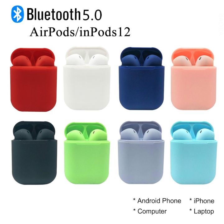 Macaron inPods 12 Bluetooth Earphone 5.0 Wireless Headphones Earbuds ...