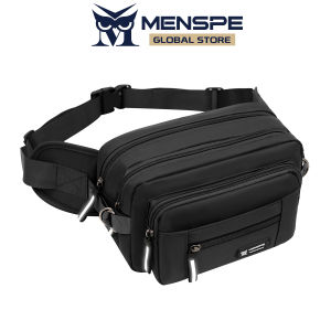 MENSPE Men Waist Bag Shoulder Bag Chest Bag Fashion Cross Body Bag Waterproof Bag Multi Layer Large Capacity Leisure Bag Street Bag Casual Bag Lightweight Messenger Bag Travel Bag Sports Bag