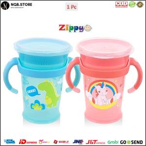 Tempat Minum Bayi dengan Pegangan Botol 210 ML 360 Derajat Drinking Cup PP BPA Free - OK-410