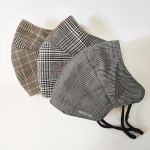 Khẩu trang vải chống nắng tai mèo mũi kẽm dây rút nhiều màu họa tiết kẻ sọc Khẩu trang chống nắng tái sử dụng