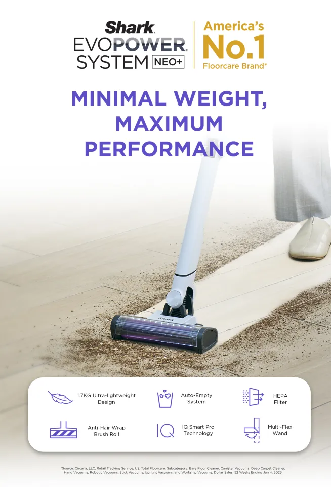 NEW ARRIVAL] Shark EvoPower System NEO+ Cordless Vacuum with AUTO
