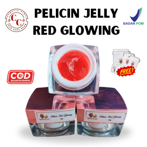 Cream Red Glow Jelly Melembapkan wajah menghilangkan noda hitam Memutihkan GEL Normal Royal Jelly Asli Ori